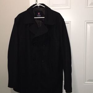 Chaps Wool Blend men’s Navy Style Winter Pea Coat